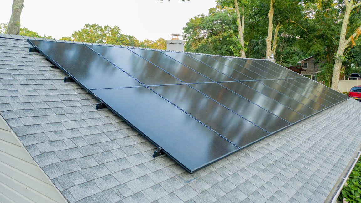solar panel roof installation