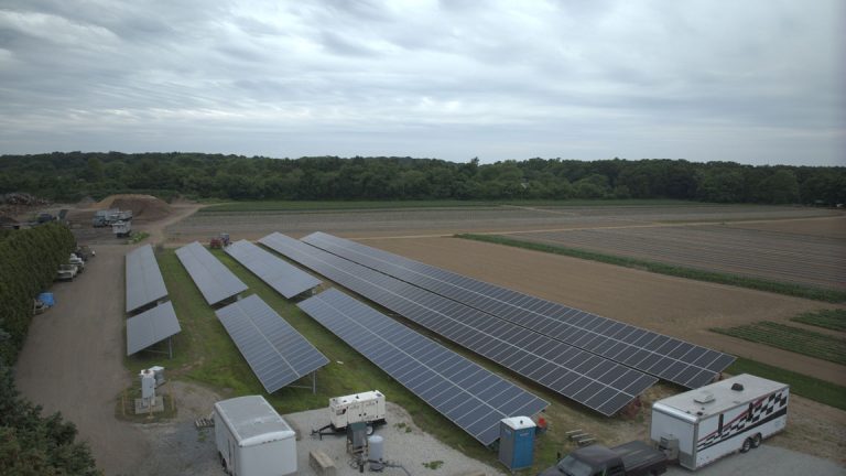 DeLea Sod Farm commercial solar power installation